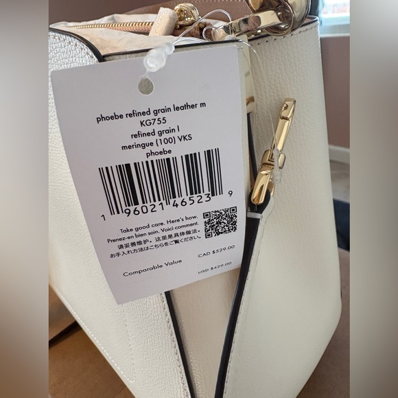 PHOEBE MEDIUM TOP HANDLE SATCHEL
Color: Meringue NWT - Picture 4 of 5